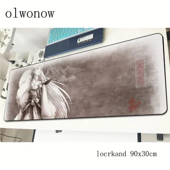 

inuyasha pad mouse large computador gamer mouse pad 90x30cm padmouse cheapest mousepad ergonomic gadget office desk mats