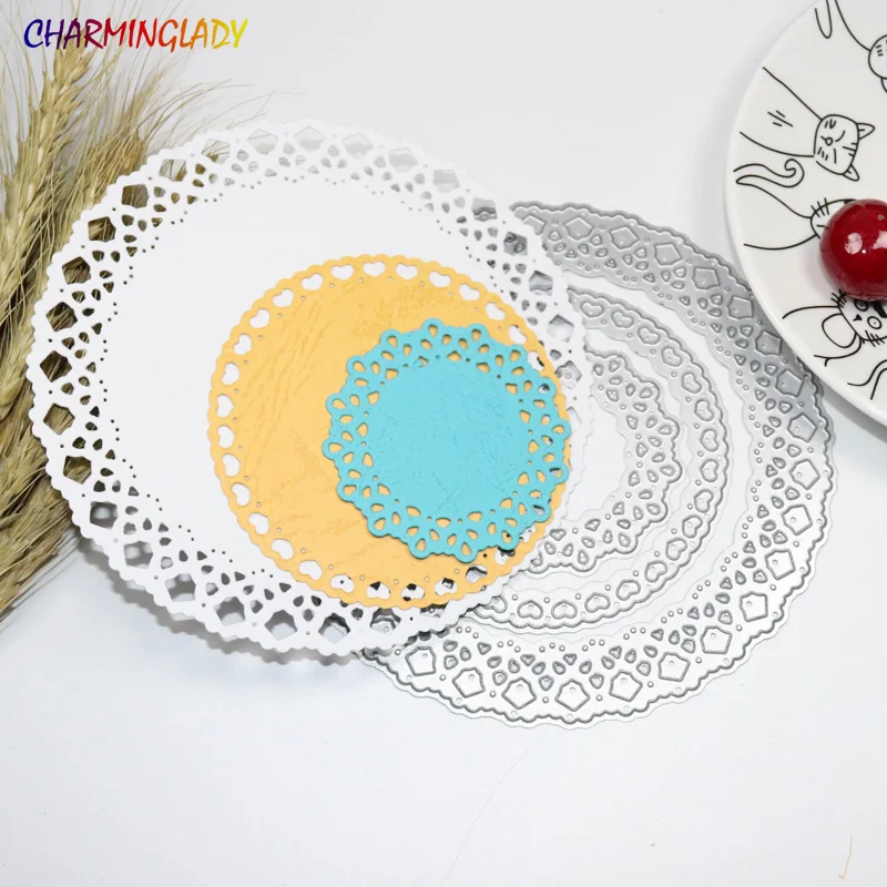 

3pc cutting dies Basic Round Circular garland decoration stencils for Scrapbooking album decorative embossing craft die