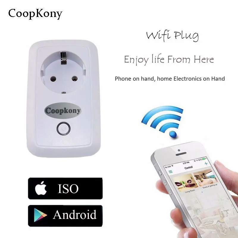 

EU Smart Wifi Plug Socket Wifi Timer Adapter mini wifi socket plug outlet Smart remote wireless Control for iphone ipad Android