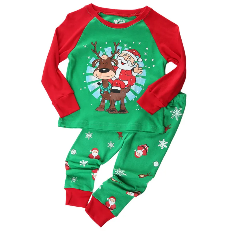 Emmababy 1 7Y baby kids Children Christmas Pyjamas clothes set Boy Christmas Pyjamas Child