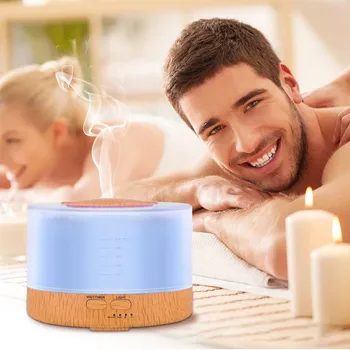 

500ml Remote Control Humidifier Essential Oil Diffuser Aromatherapy Wireless Remote Control LED Night Colorful humidifier #28