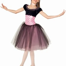 Костюм для балета, платье для детей, детский балетный костюм для девочек сетчатые Бархатные костюмы для выступления