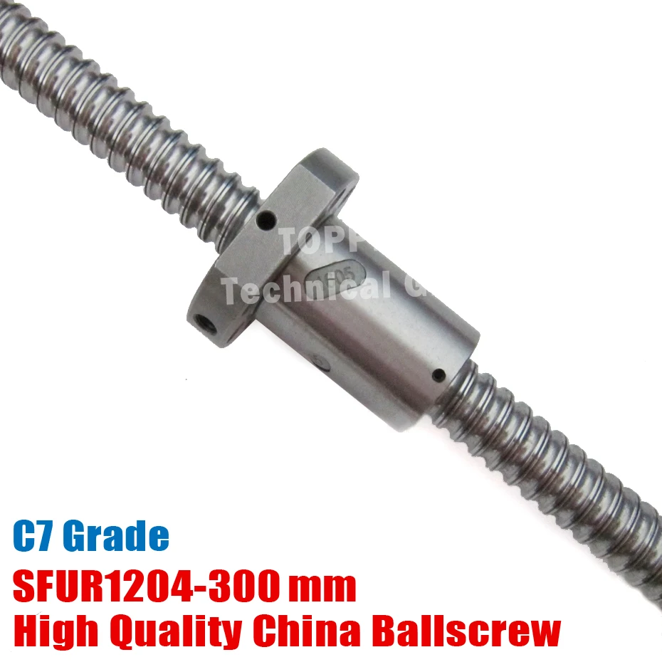 Шариковый винт SFU1204 - L300mm + 1 шт. шариковый шариковая гайка для обработки по