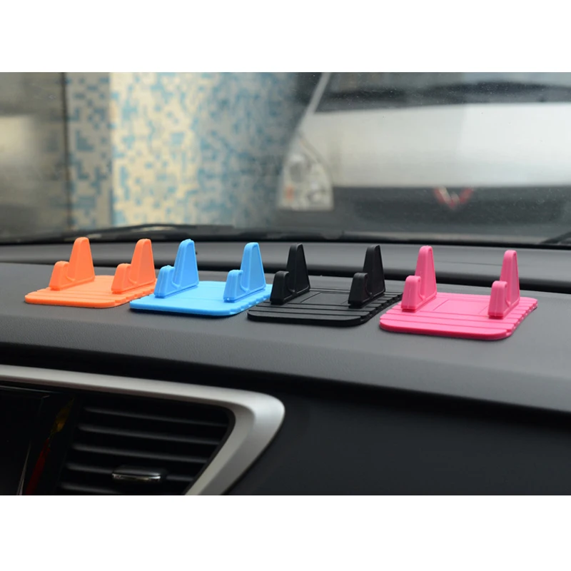 Car Ornament Decor Soft Silicone Phone Holder Anti Slip Mat Automobiles Dashboard Support