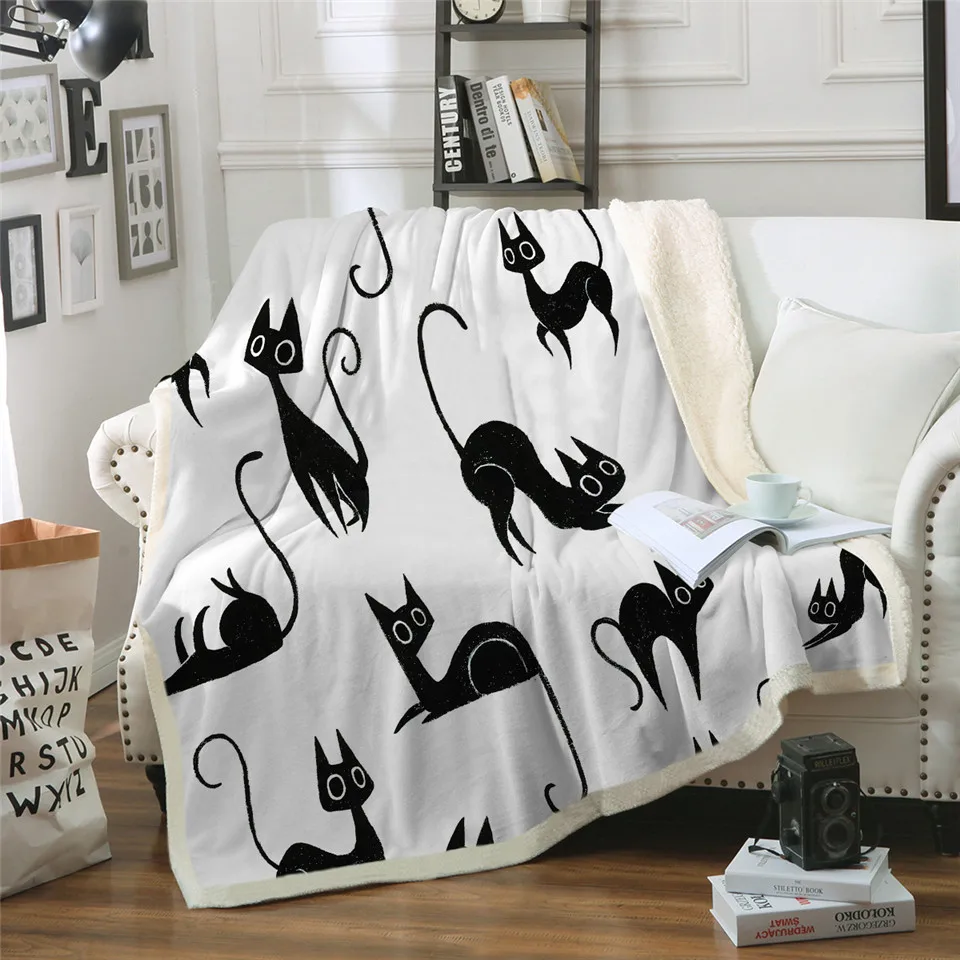 InterestPrint Cute Muzzle of Black Cat Fleece Blanket Super Soft Warm Cozy Bed Blanket Lightweight Sofa Throw Blanket InterestPrint Cute Muzzle of Black Cat Fleece Blanket Super Soft Warm Cozy Bed Blanket Lightweight Sofa Throw Blanket
