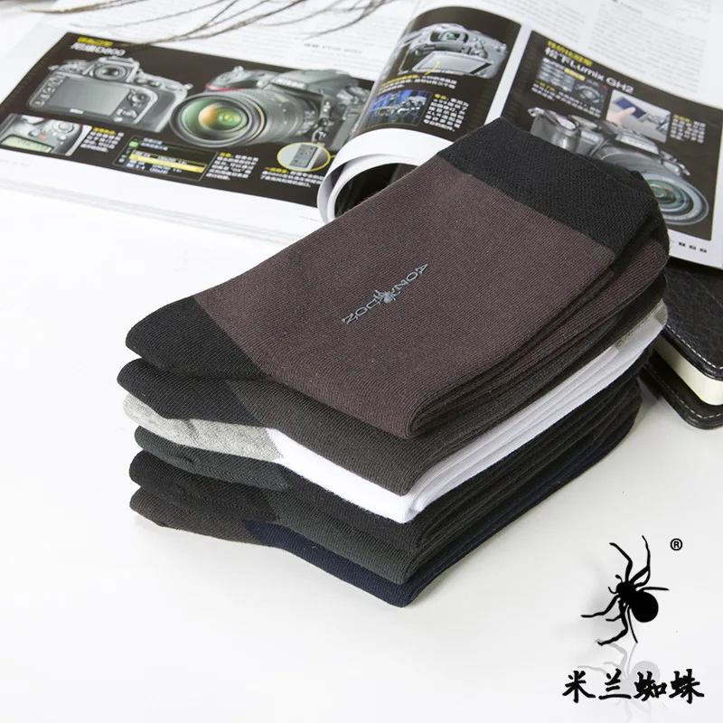 Носки мужские повседневные из чесаного хлопка с вышивкой|casual socks|socks breathablecombed cotton