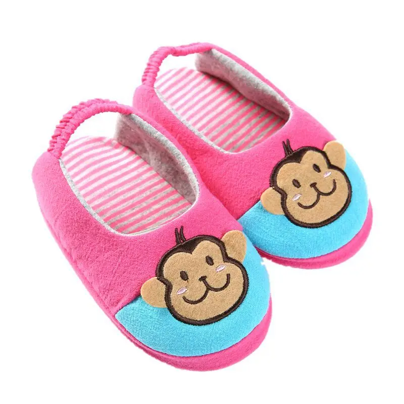 Kocotree/сезон весна-осень; Детская домашняя обувь с животными; хлопковые тапочки для мальчиков и девочек; удобная домашняя обувь