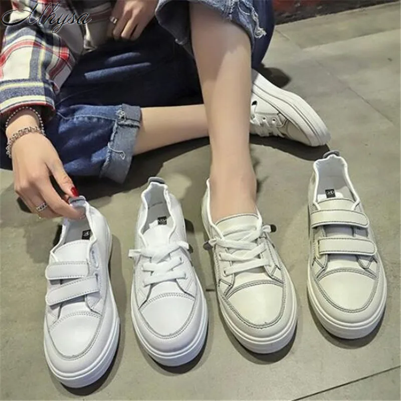 

Mhysa 2019 new spring, summer and autumn wild shoes casual comfortable non-slip resistant breathable white women's shoes Z72