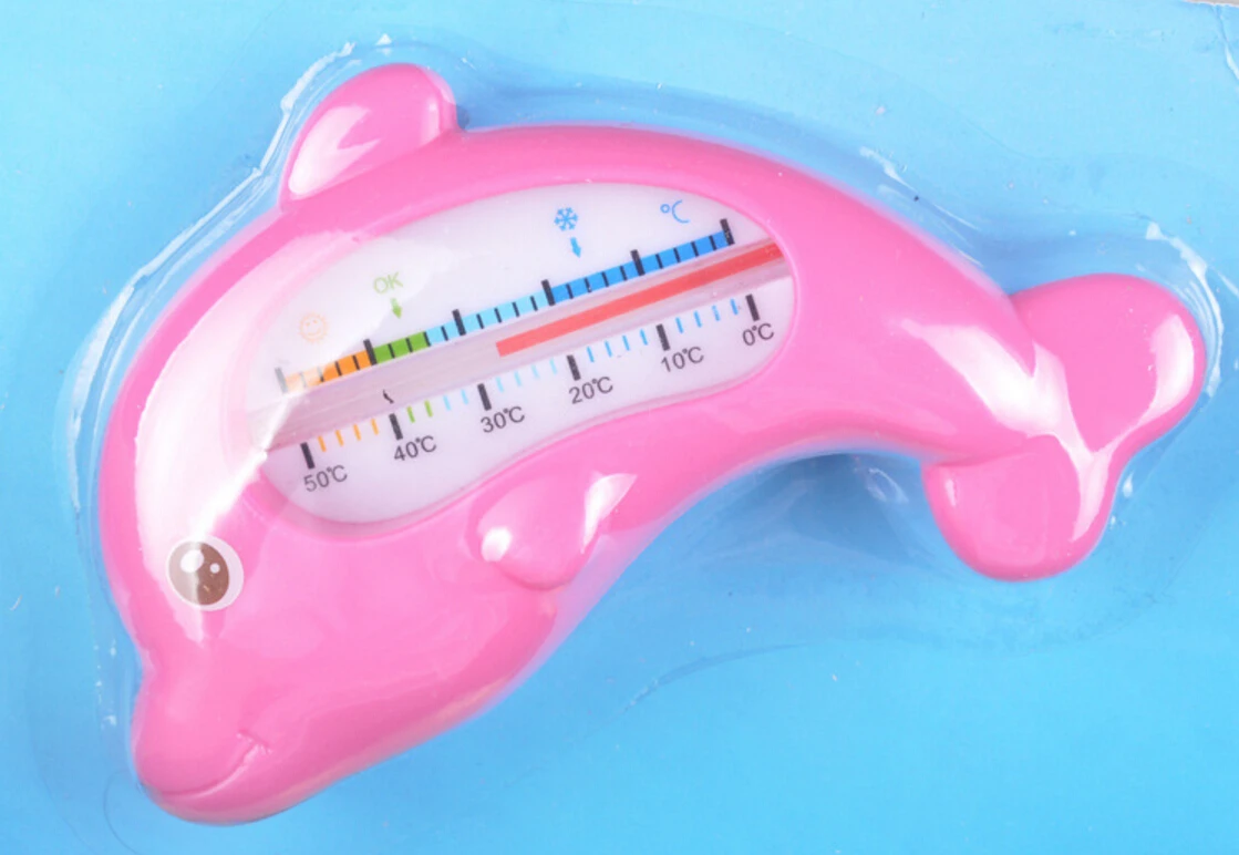 Мультяшные детские розовые синие плавающие водяные Термометры Детские Банные термометр для душа товары для температуры малышей - Цвет: B