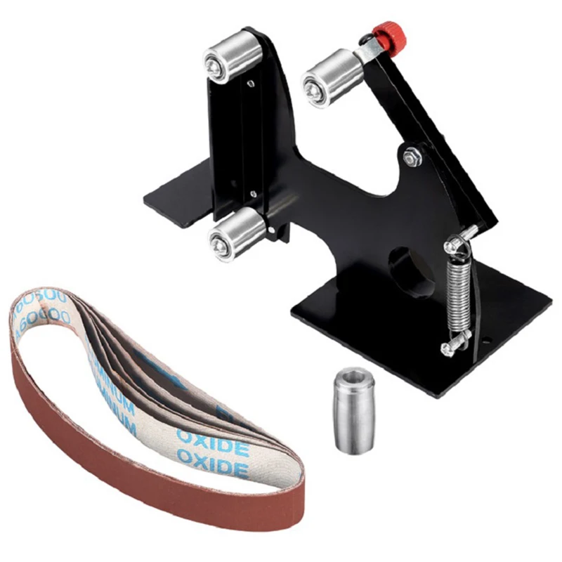 Electric Angle Grinder Belt Sander Metal Wood Sanding Belt Adapter For Angle Grinder Metal Polishing Woodworking Tools