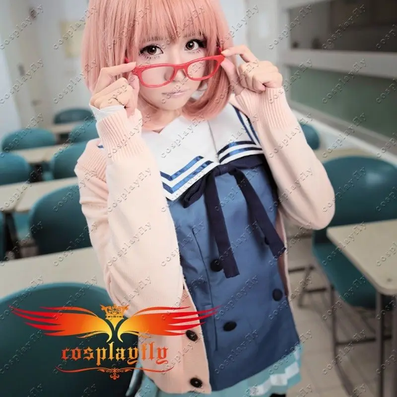 Маскарадный костюм Mirai Kuriyama Ayi Ai Shindo для взрослых и женщин синий моряка без