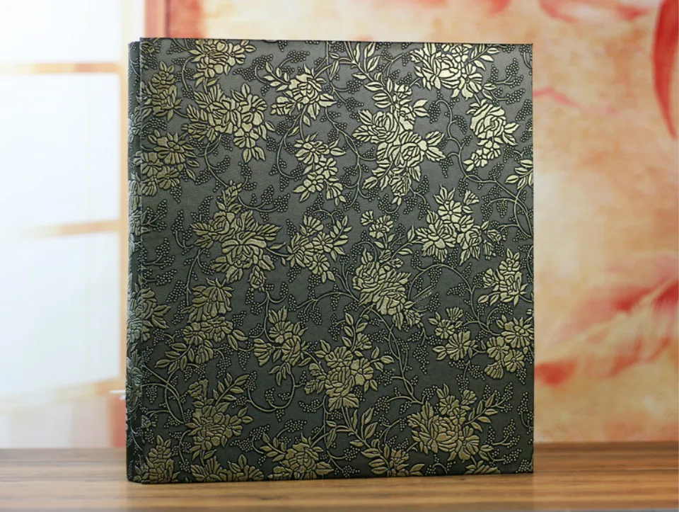 600 карманы 6 дюймов Interleaf тип большой емкости фотоальбом из искусственной кожи фотоальбомы ручной работы DIY памятный семейный цветок