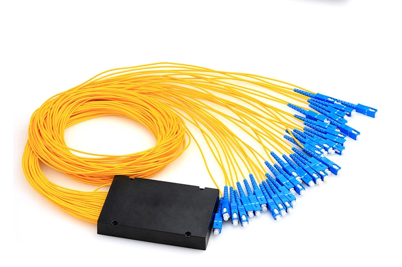 

Free Shipping ABS Box Fiber Optical PLC Splitter 1x32 SC/UPC Connector 2.0mm 1m