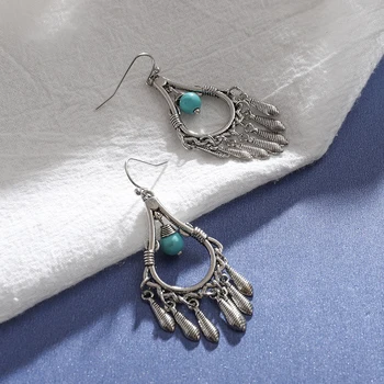 

Ethnic Dangle earrings Water droplets Hanging bead Earrings Women Jewelry fashion Earrings for festival girls gifts