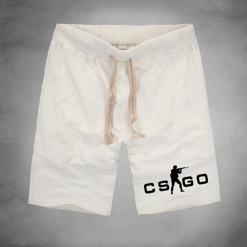

Hot Sale cotton Men CS GO Shorts Mens Gym Sport Jogging Beach Trousers Short Casual Solid Trousers summer casual shorts for Men