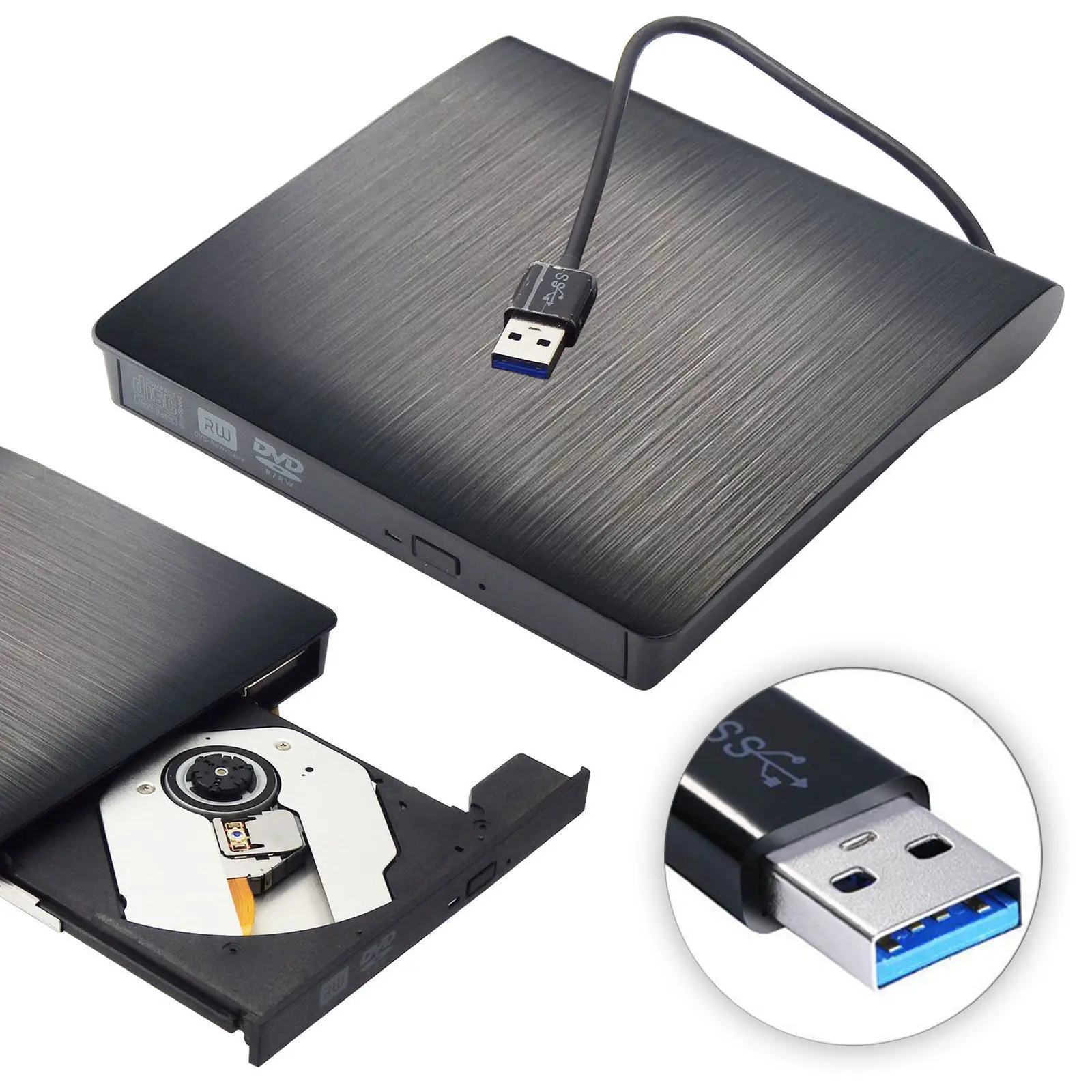Портативный внешний флэш накопитель USB 3 0 DVD проигрыватель для iMac/MacBook Air/Pro