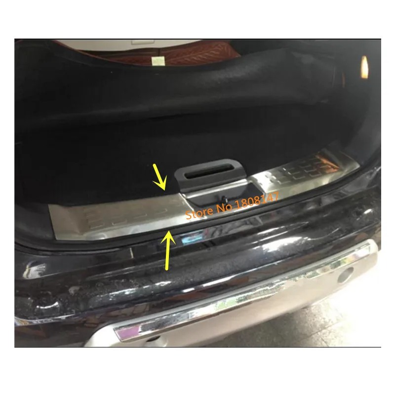 Car Inside Rear Bumper Trim Stainless Steel Scuff Sill Trunk Plate Pedal For Nissan X-Trail Xtrail T32/Rogue 2014 2015 2016 | Автомобили и