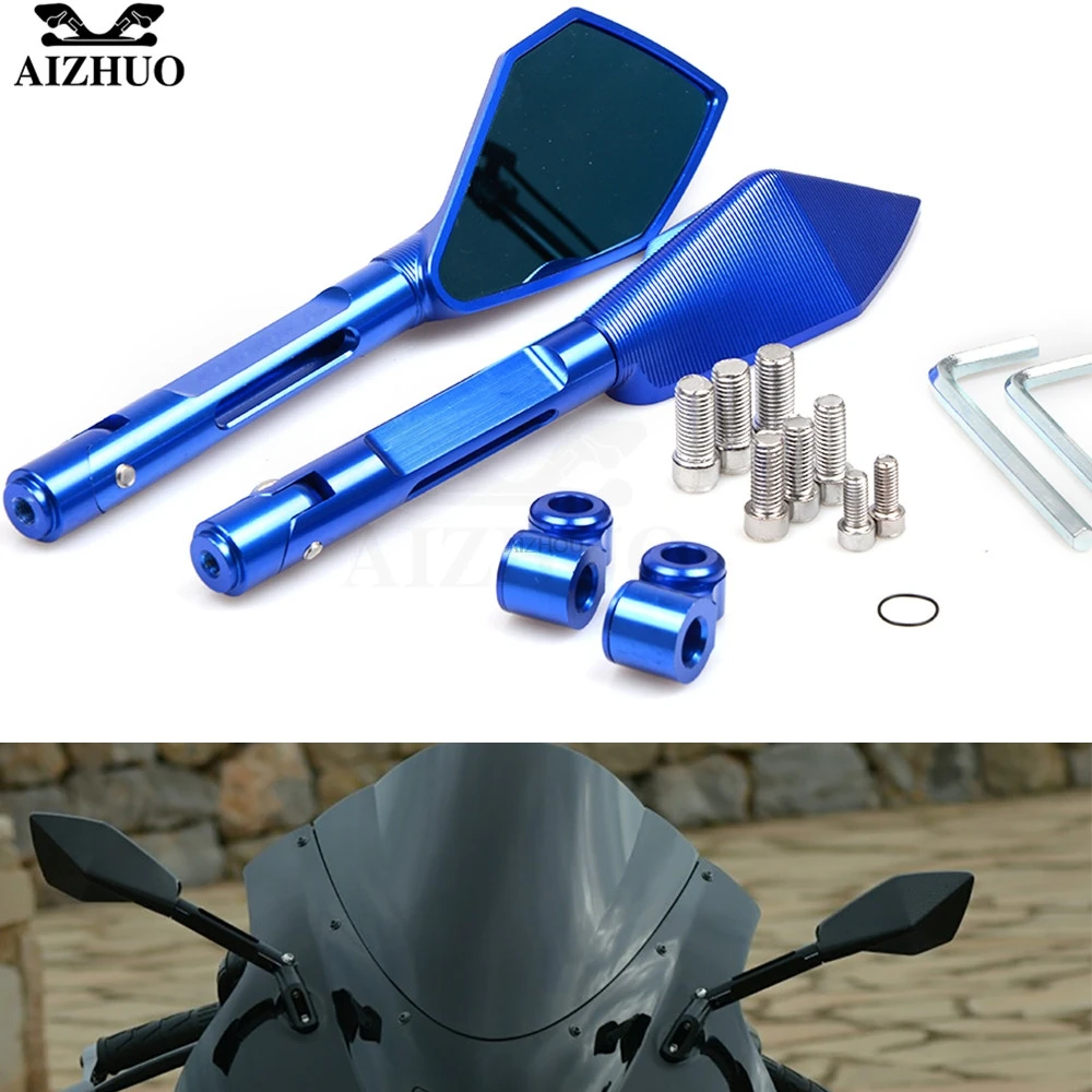 Universal M8 M10 Aluminum  motorcycle rearview Side mirror For suzuki B-King GSF1250 GSF600 Gladius SFV650 SV650 SV1000 GSR600