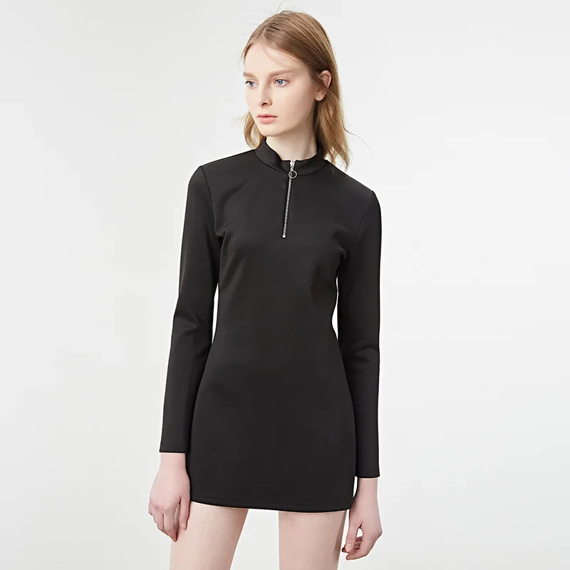 black turtleneck dress outfit