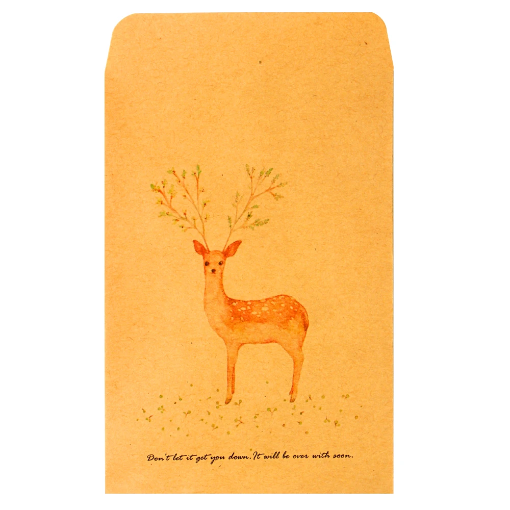 20 шт винтажный Европейский олень дизайн бумажный конверт для приглашения на свадьбу для открытки детский подарок школа