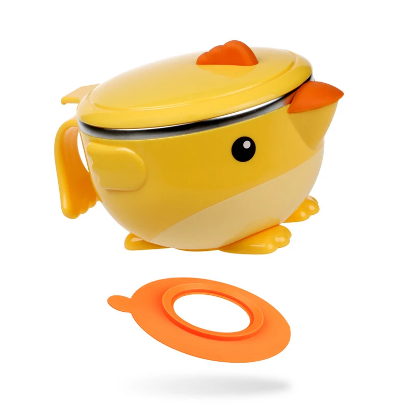 Baby Tableware Set Stainless Steel Cute Cartoon Thermal Dishes Kid Hot Water Insulation Bowl Children Feeding Dinnerware MBG0372 Baby Tableware Set Stainless Steel Cute Cartoon Thermal Dishes Kid Hot Water Insulation Bowl Children Feeding Dinnerware MBG0372