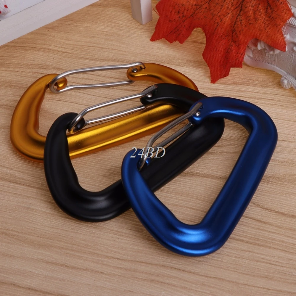 

12KN Aluminum Hammock Swing Safety Buckle Carabiner Quickdraw Quick Hanging Hook A20