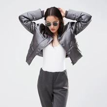 

2018 new women fashion street influx of people baseball coat cotton coat