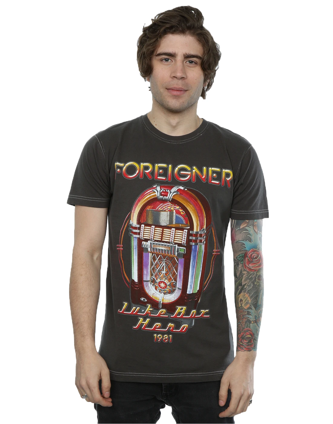 OKOUFEN Aftershow Men s Foreigner Juke Box T Shirt Men s T Shirt in T 