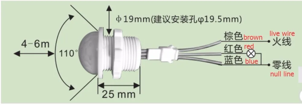 Инфракрасный датчик движения 1 шт. 4 6 метров 110 220 В 40 Вт|body motion sensor|motion sensor controllermodule
