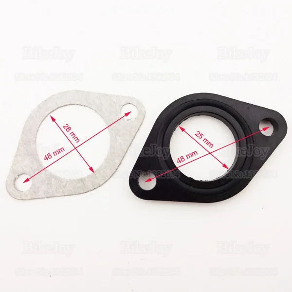25mm 26mm Carb Carburetor Manifold Intake Pipe Gasket Spacer Seal for
