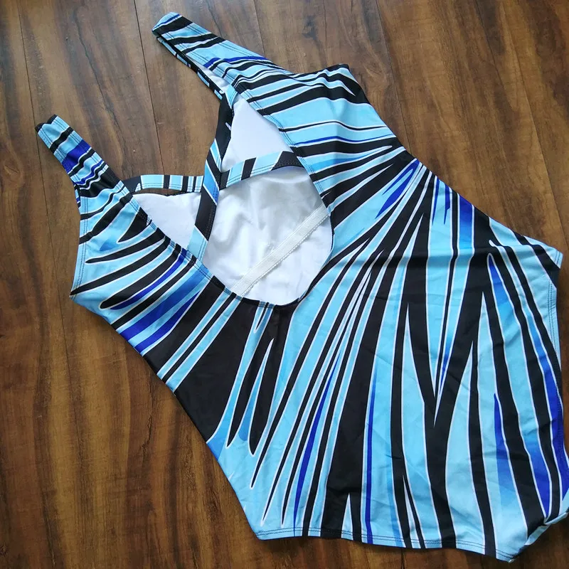 5XL Large Swimsuit One Piece Swimwear Women Plus Size Monokini One-piece Swimming Suit for Mujer Big Chest Retro XL 2XL 3XL 4XL