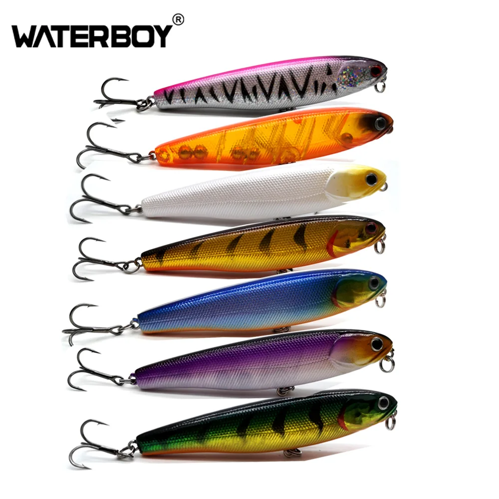 

HAOS 9.5cm 12.6g Pencil Fishing Lure Noise Attraction Hard Artificial Lure StickBait 4 Colors Fish Factory Wobbler Bait