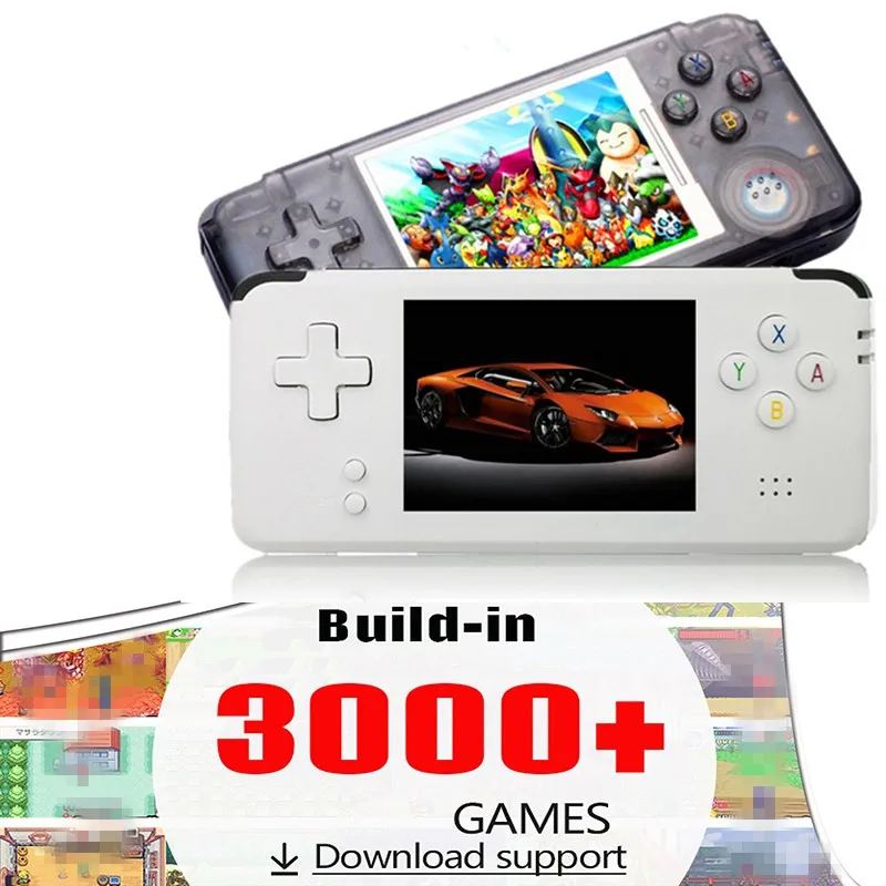 POWKIDDY Ретро портативная игровая консоль встроенный 3000 +/10000 + игры портативные мини