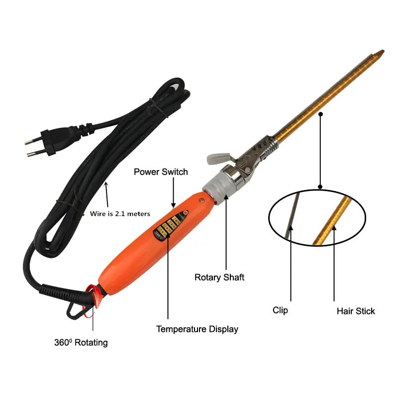 hair curler hair iron 9 mm deep curly hair curly hair styler ceramic curl wave machine screw roller in the curler curling iron