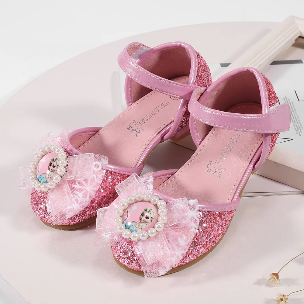glitter flower girl shoes
