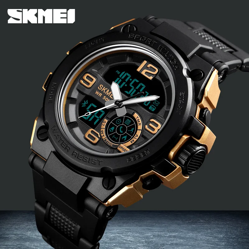 SKMEI Smart Watch Digital Wristwatches Bluetooth Pedometer Calorie Remote Camera Fashion Sport Smartwatch For iPhone Android