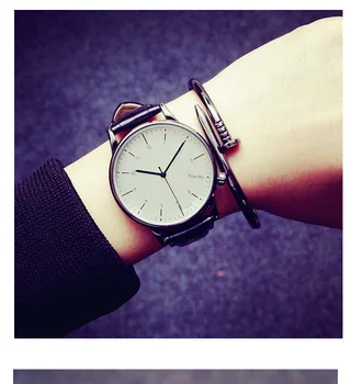 

2018 New Large dial Leather strap Watch Casual Fashion Personality trend Exquisite precision Men's Quartz watch