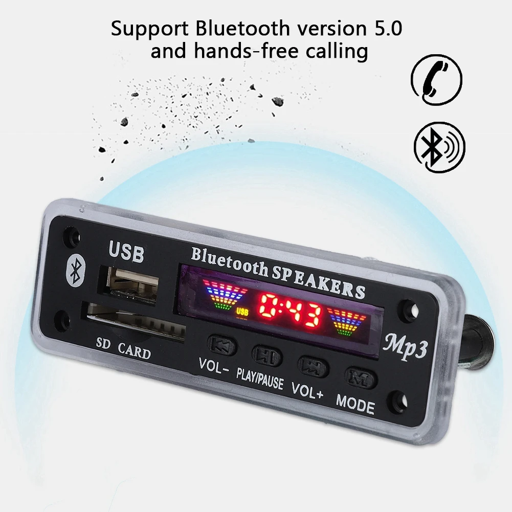 Плата декодера MP3 BT 5 0 4 цвета экран FM APE FLAC декодирующая плата модуль черные платы