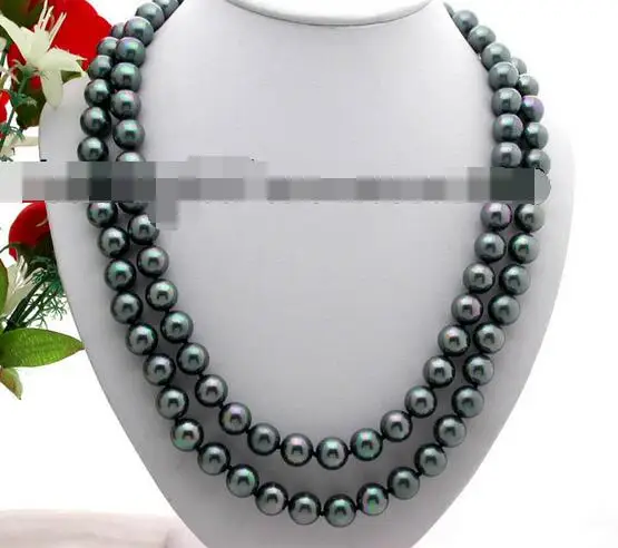 

song voge gem nanJ1632 Tahitian black south sea shell pearl necklace