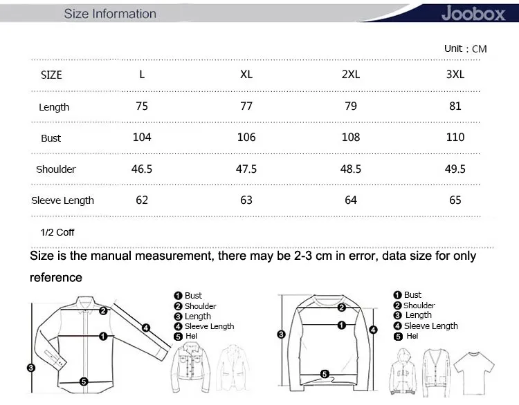 JOB-PY017 SIZE