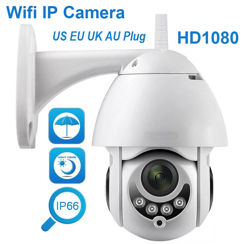 Security Camera 1080P PTZ IP Camera Outdoor Speed Dome Wireless Wifi Security Camera 4X Zoom IR Network CCTV Surveillance
