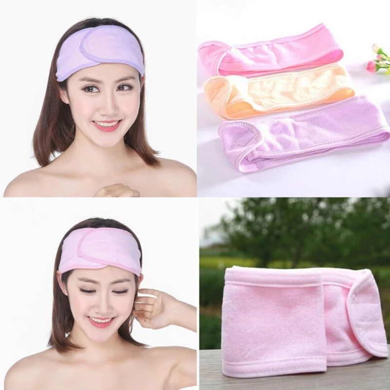 

New Women Soft Hair Band On Head Makeup Cosmetic Spa Bath Shower Flexible Headband