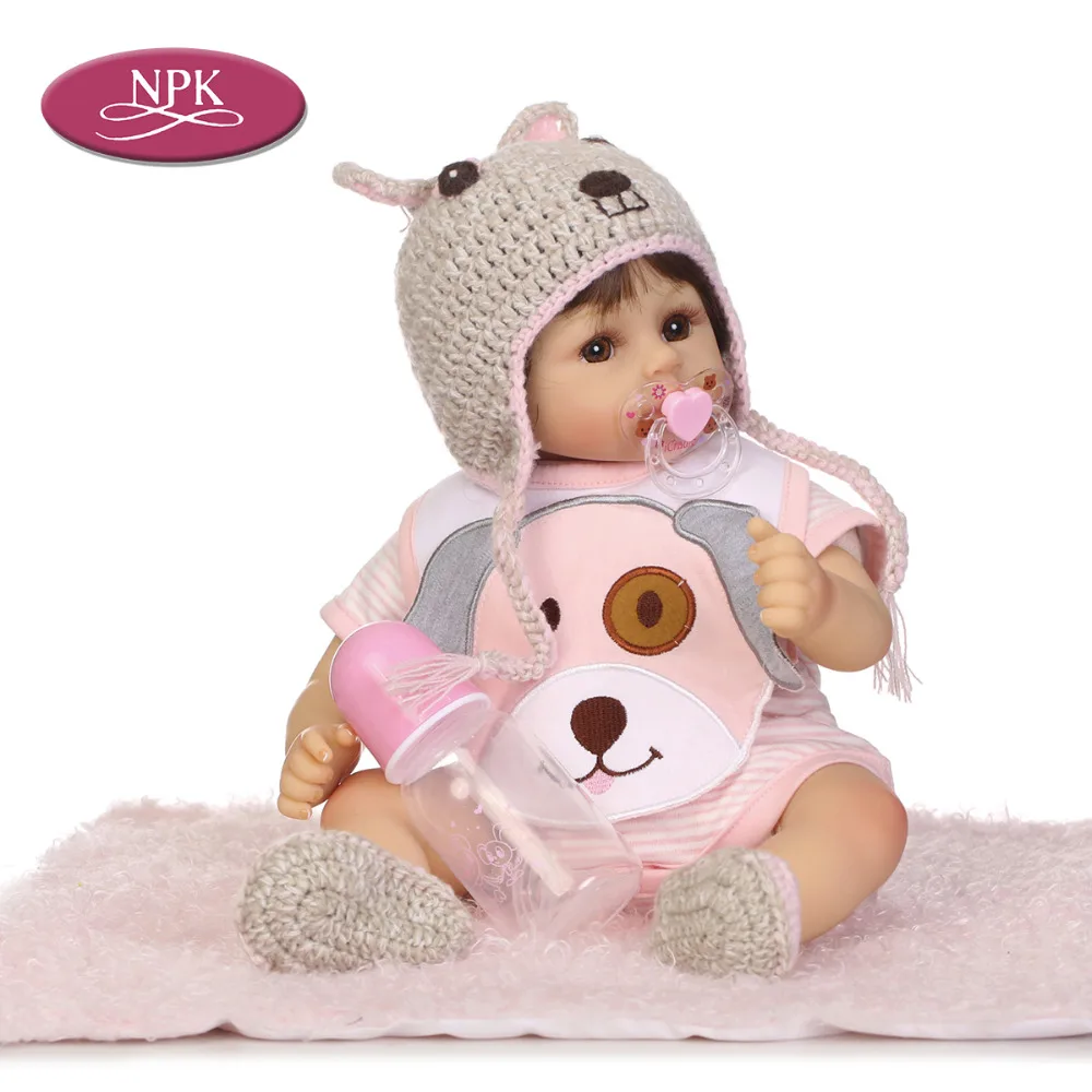 NPK 45CM Soft Silicone Reborn Baby Dolls 18 inch Real Touch Lifelike Babies Girl Dolls Bebe Reborn Bonecas Menina For Girls Kids (1)