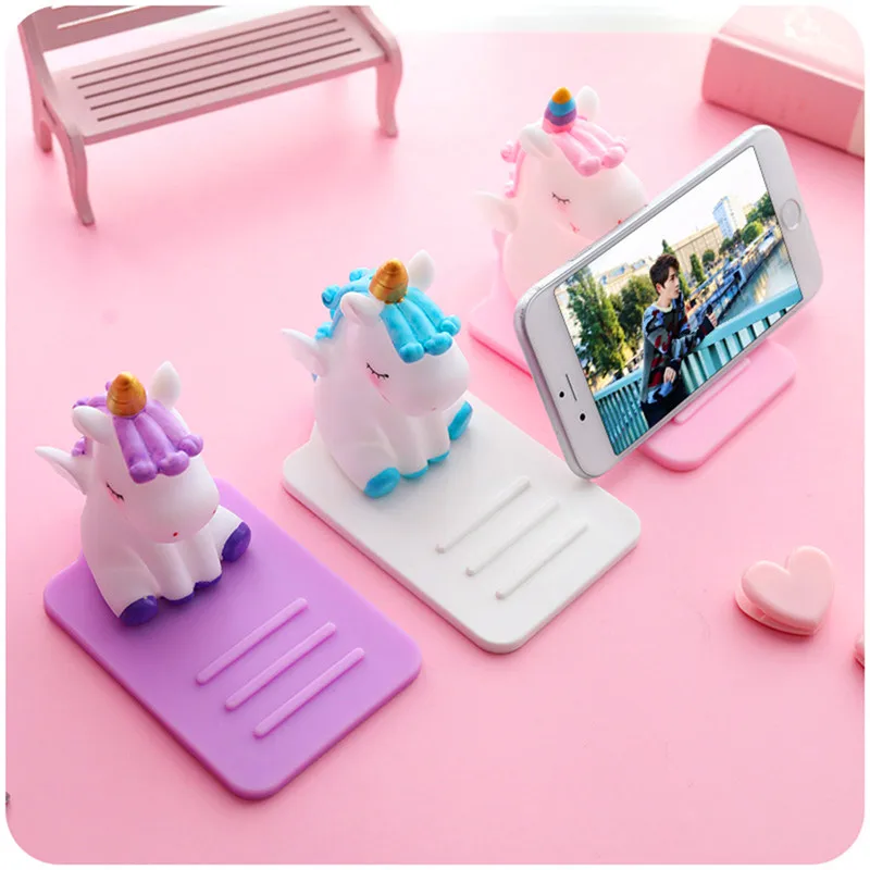 

OBSHI Mobile phone Stand Desk Silicone Portable Phone Lazy Holder Bracket Base Smart Phone Accessories Cute Gift