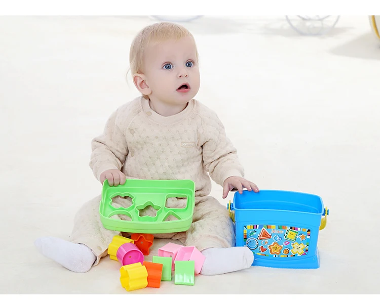 Blocos do Bebê Brinquedos para Bebe Educativos para Bebês Brinquedos da Criança Brinquedos Rosa Azul Meses Aprendendo Oyuncak 6-36 4 Móbiles e chocalhos para bebês