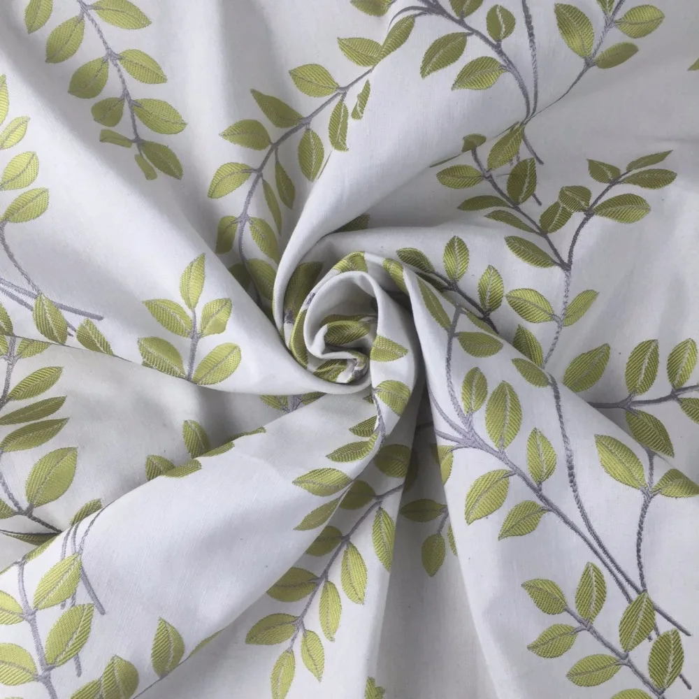 Us 14 99 4 Colors Contemporary Dry Leaves Polyester Cotton Woven Upholstery Curtain Sofa Fabrics 280 Cm Width By Meter In Fabric From Home
