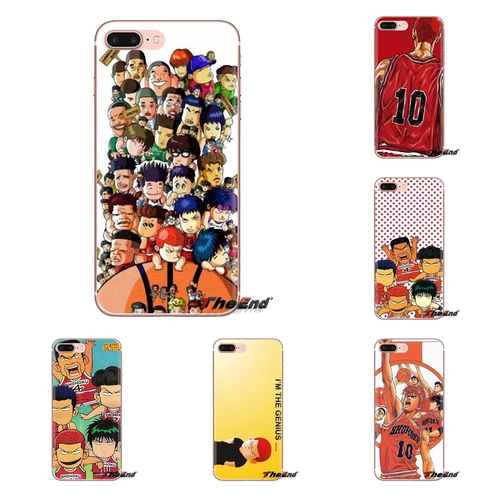

For LG Spirit Motorola Moto X4 E4 E5 G5 G5S G6 Z Z2 Z3 G2 G3 C Play Plus Mini Transparent Soft Bag Case Japanese anime Slam Dunk
