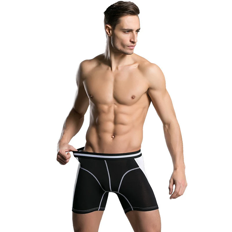 Buy Male underwear solid spot men's boxer cotton men