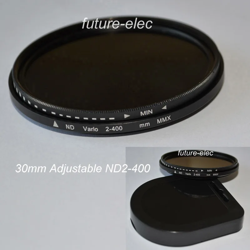 

30 30mm ND2-400 ND 2 - 400 Filter Neutral Density Adjustable ND2 to ND400 Lens Filters For Canon Nikon Sony Pentax Camera Lenses