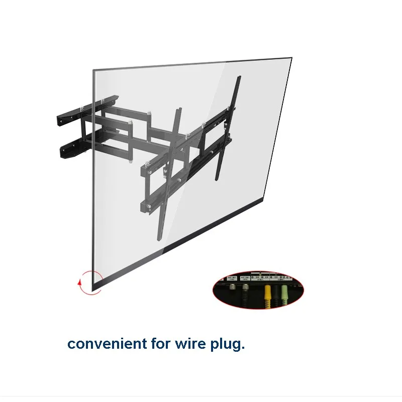 Super heavy duty настроены 70-8" ЖК-дисплей ТВ настенное крепление стойки Выдвижная поворотный Engineering multifuncational 6 качели руки
